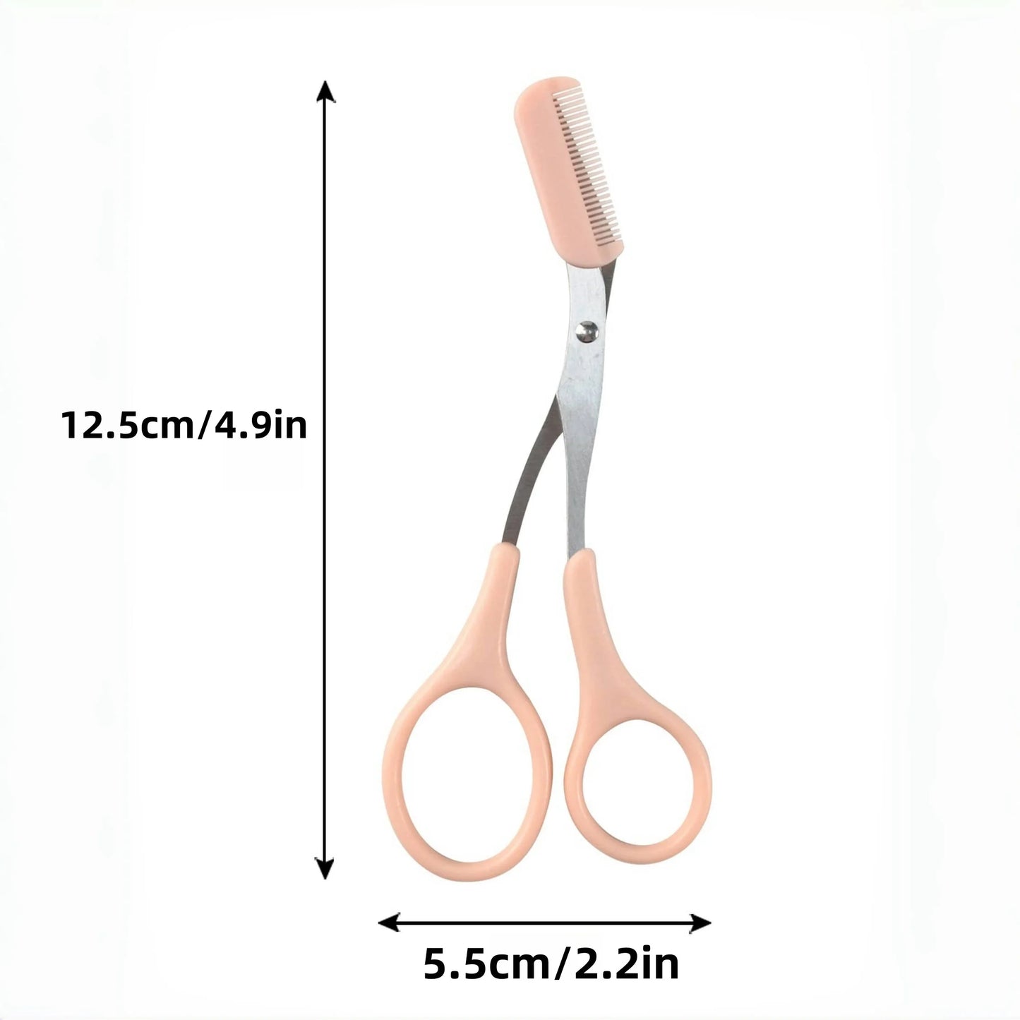 Eyebrow scissor trimmer