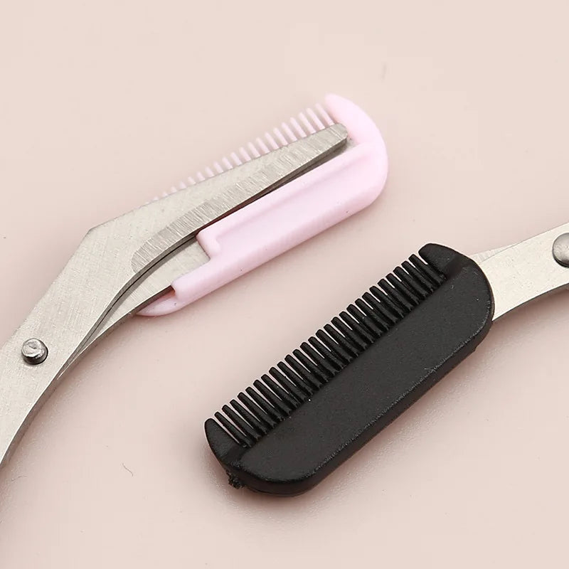 Eyebrow scissor trimmer