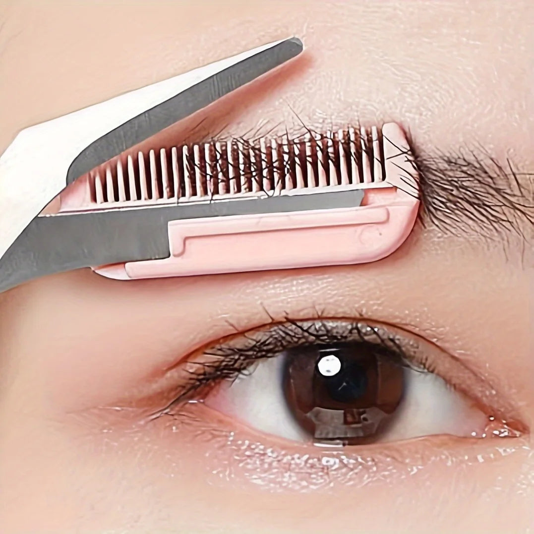 Eyebrow scissor trimmer