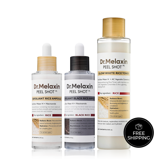 Dr. Melaxin Peel shot black and white rice
